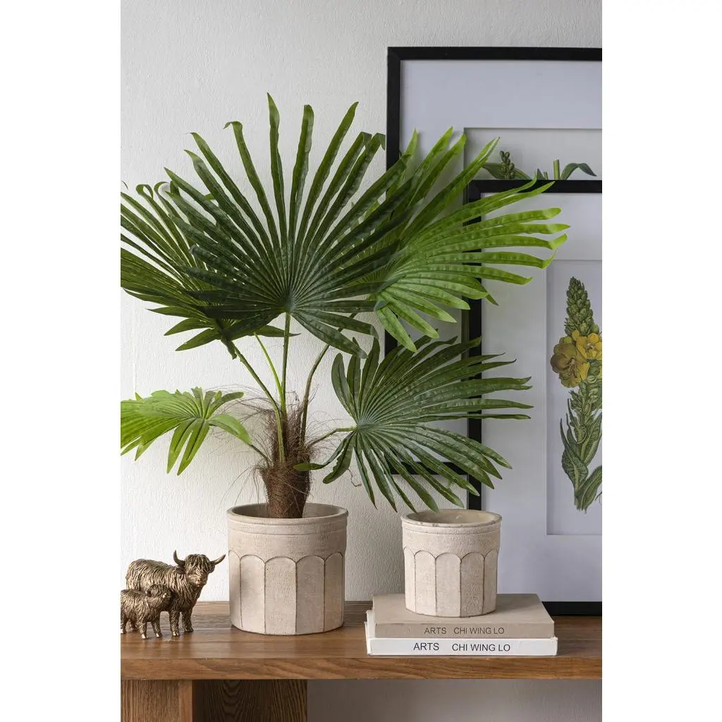 Cream Sand and Cement Planters