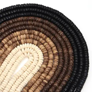 Apx 110-330 pcs/Strand Wooden Beads Buddhism Bijoux Round Coconut S Wood Loose Spacer Beads For DIY Bracelet Jewelry Making