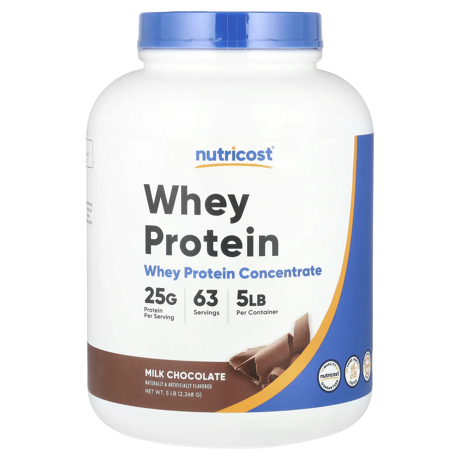 Nutricost Whey Protein Concentrate, Milk Chocolate, 5 lb (2,268 g)