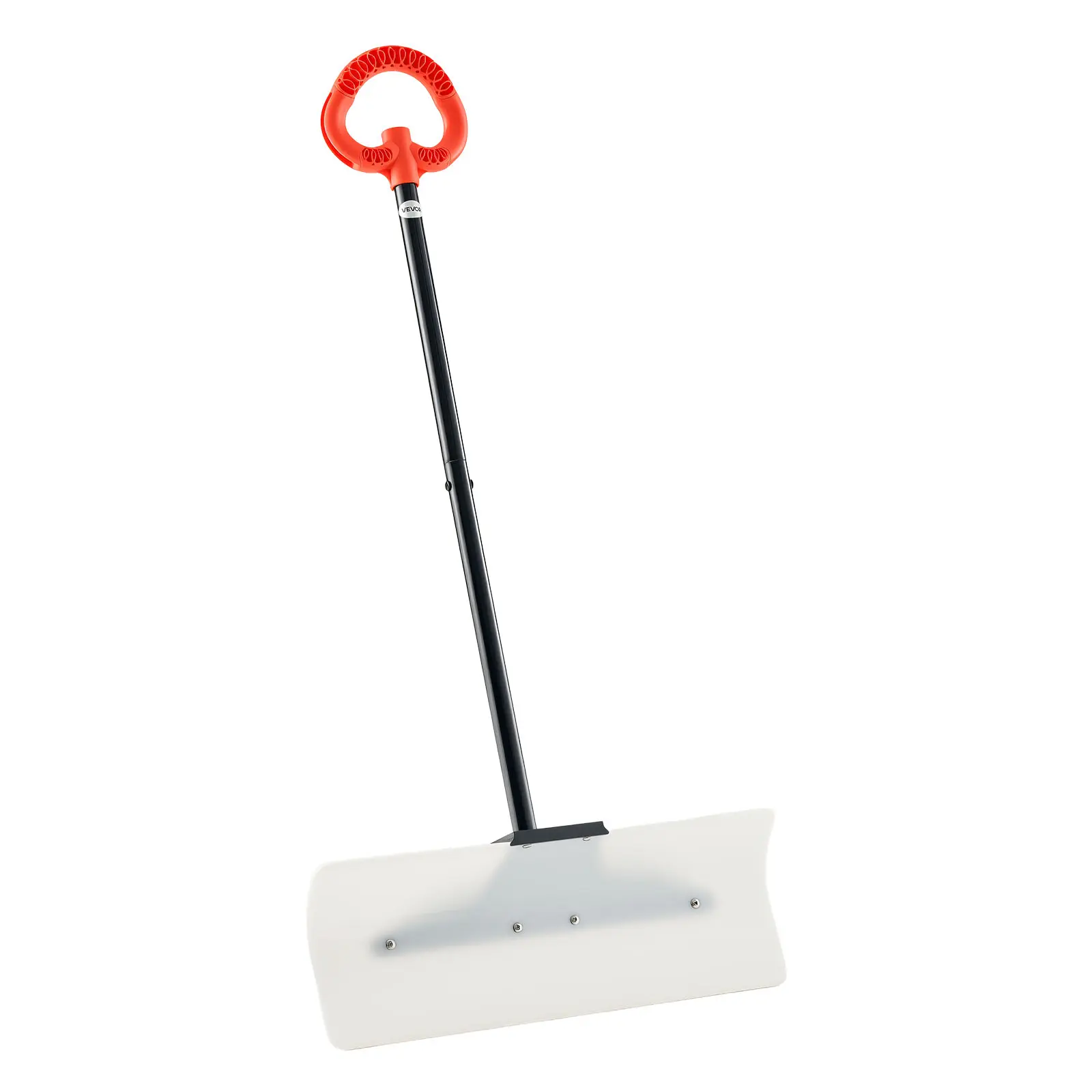 【SummerFinds】VEVOR Snow Pusher Shovel, 24 in Wide Outdoor Snowplow Shovel with Ergonomic Grip, HDPE Plastic Blade, Winter Shovels with Segmented Handle, Portable Snow Removal Tool for Driveway Garden Camping
