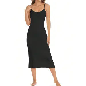 Full Slip for Women under Dress Non Cling, Women's Lingerie Skirt Undergarments Spaghetti Strap Slip