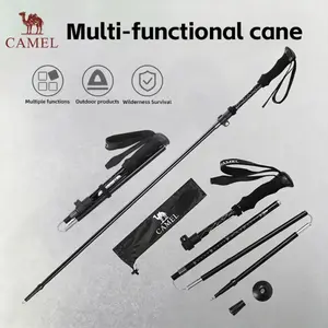 CAMEL Lightweight Foldable  tungsten steel Hiking Poles – Adjustable Trekking Poles with Anti-Slip Grip, Essential Camping Gear for Hiking, Backpacking & Outdoor Adventures