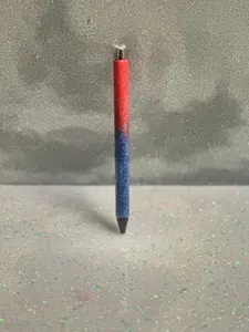 Vibrant Red and Blue Epoxy Pen