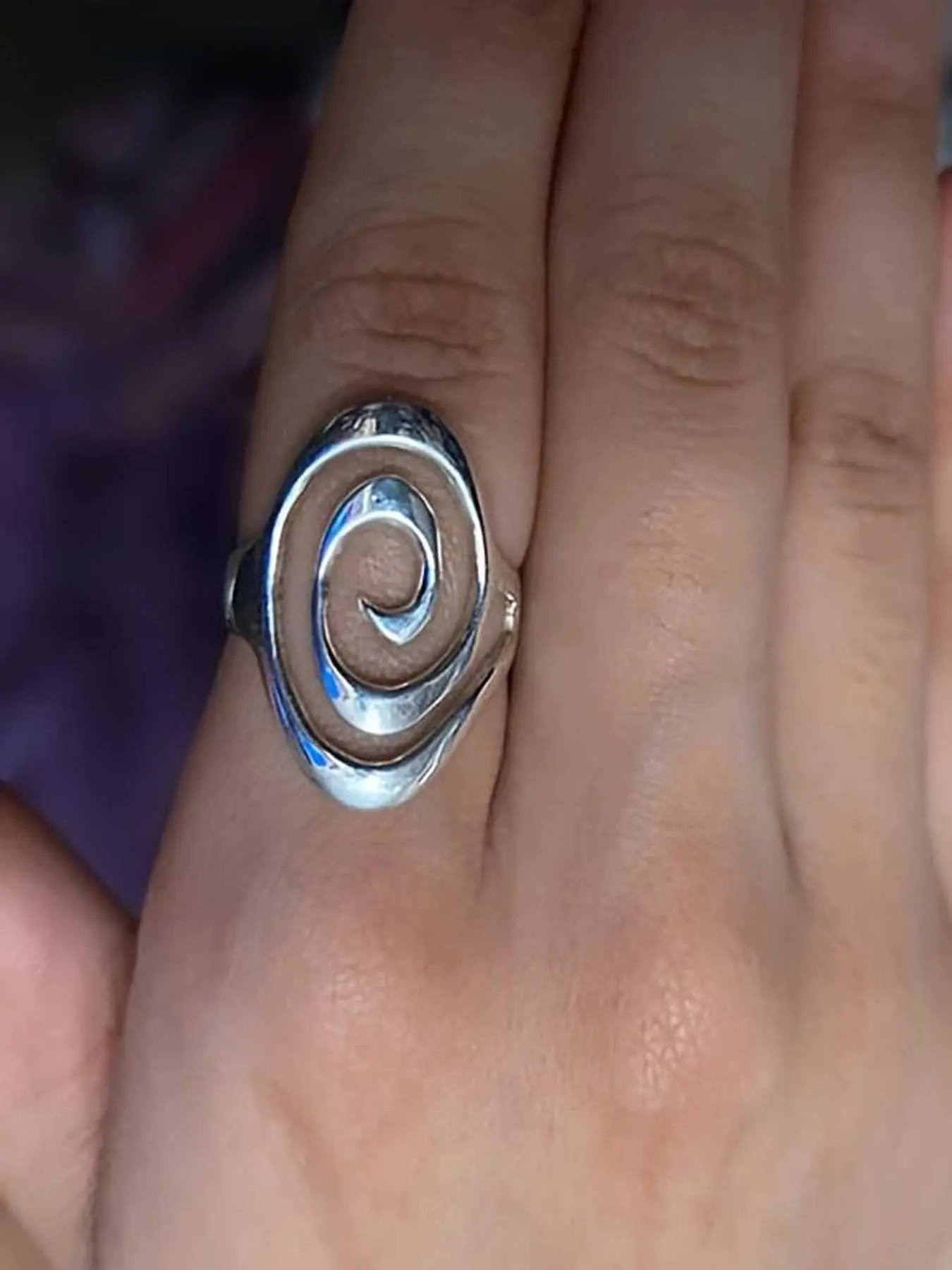 Bohemian Ethnic Hollow Spiral Ring, Vintage Simple Daily Wear Unisex Antique Ring, Zinc Alloy Material, Metal Rings, All Seasons Jewelry, Everyday Ring
