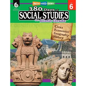 180 Days(TM): Social Studies, Civics for 6th Grade Practice Workbook for Classroom and Home, Cool and Fun Practice Created by Teachers (180 Days of Practice) - Paperback