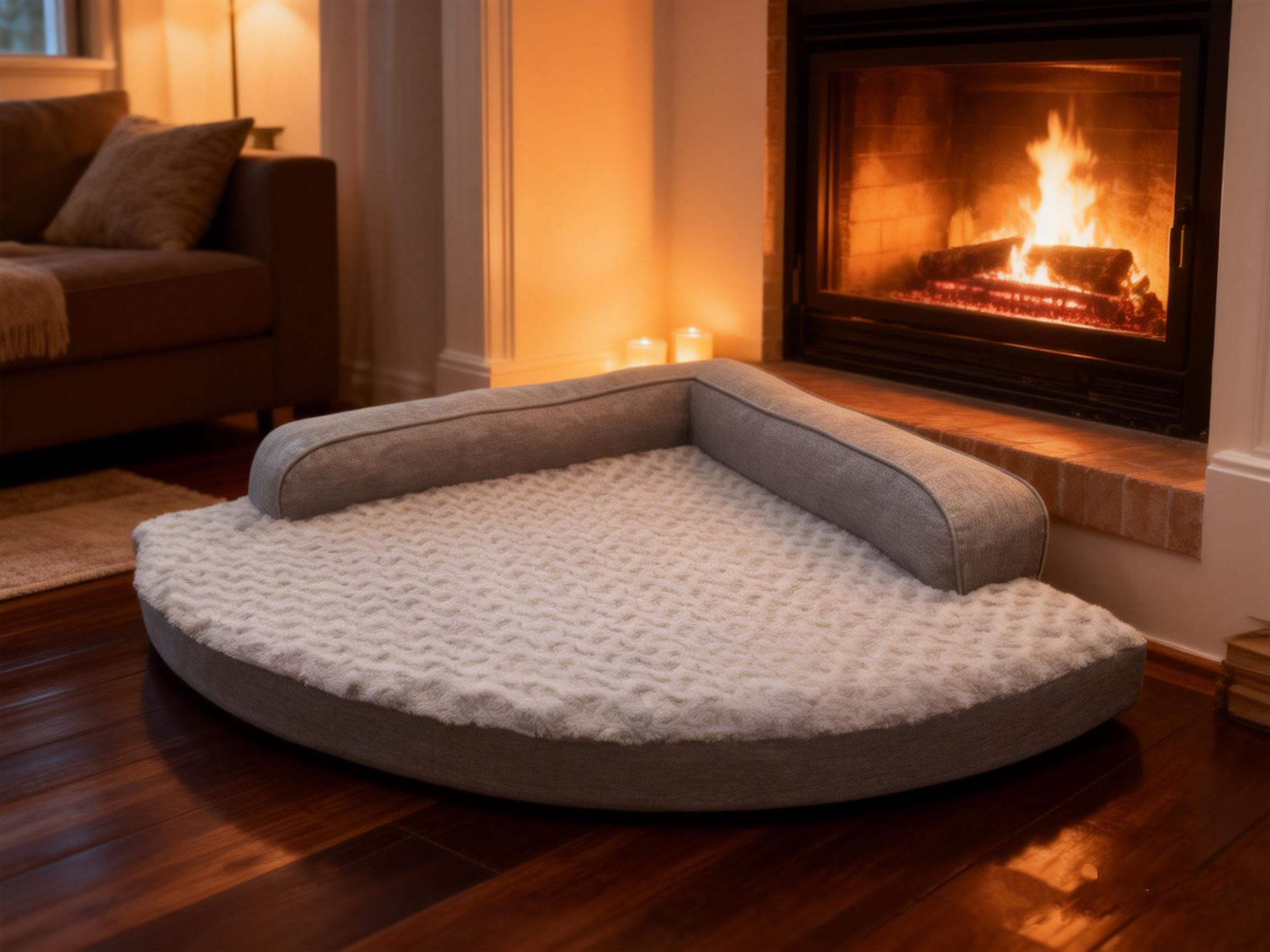 Large Dog Bed - XL Orthopedic Egg-Crate Memory Foam Dog Beds with Removable Washable Cover, Waterproof Pet Beds with Non-Slip Bottom, Grey