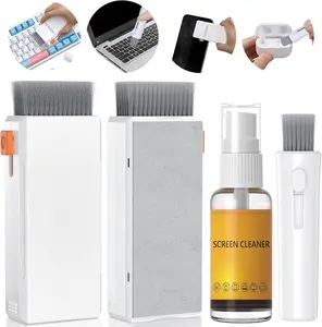 Keyboard Cleaner Laptop Cleaning Kit,  in One Keyboard Cleaning Kit with  Detailing Brush, Streak-Free Laptop Screen Cleaner Spray for Electronics PC Computer Camera Lens Airpod Phone MacBook