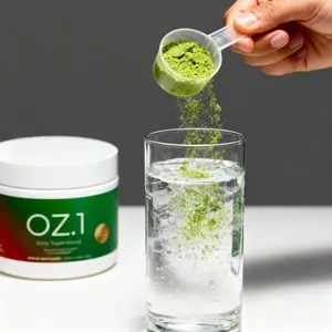 OZ.1 Daily Superblend - Complete Greens Reds Adaptogens Superfoods for Energy Digestion Recovery & Wellness 0.28lb 126g Natural Plant-Based Nutrients