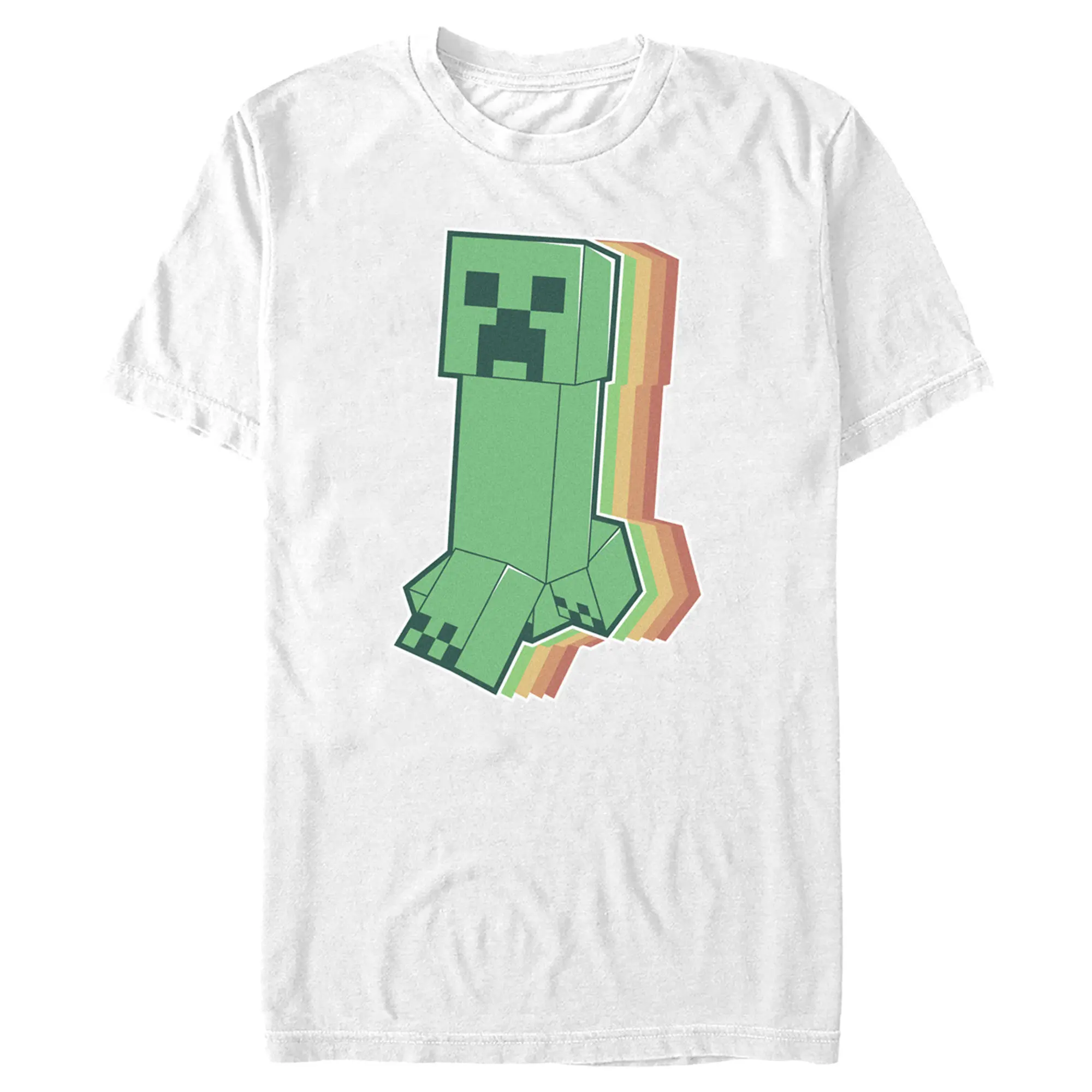 Men's Minecraft Colorful Creeper T-Shirt