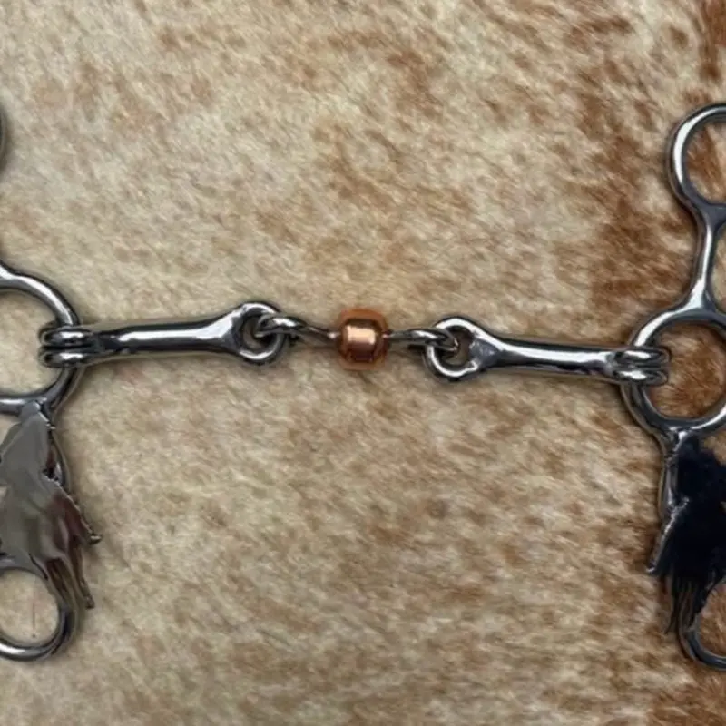 Western Barrel Racer Design Stainless Steel JR Cowhorse Bit 5” Mouth
