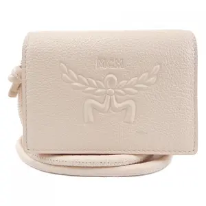 Pre-owned MCM Calfskin Small Leather Goods MYA ESAC01 Wallet