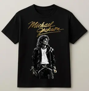 Michael Jackson King of Pop Png Design  Halftone MJ Graphic  Vintage Style T-Shirt