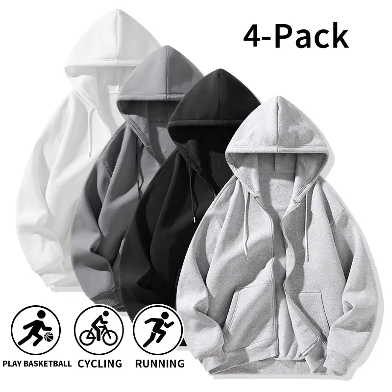 Light Gray + Black + Dark Gray + White