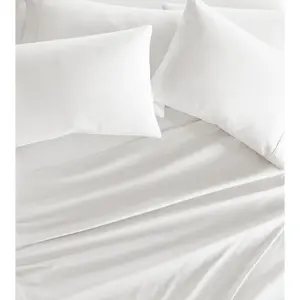 Double-Brushed Microfiber King Sheet 4 - Oeko-TEX Certified Ultra  Wrinkle-Free - 16 "Deep Pocket - Easy Care King Size - White