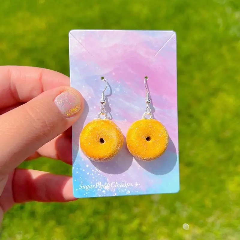Sugared Donut Earrings/Keychain