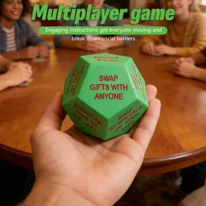 12-Sided Glitter Dice Set, Acrylic D12 Game Dice for Christmas Party Exchange Games, Hilarious Truth or Dare Dice Family Night, Holiday Favors, Stocking Stuffers, Birthday Anniversary Gift, Bulk Pack Mini Set Double Naruto-Inspired black ovo face mask