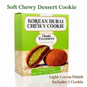 Pistachio Knafeh Chewy Cocoa Cookie | Korean-Style Dessert Cookie | 1 Cookie 3.17oz