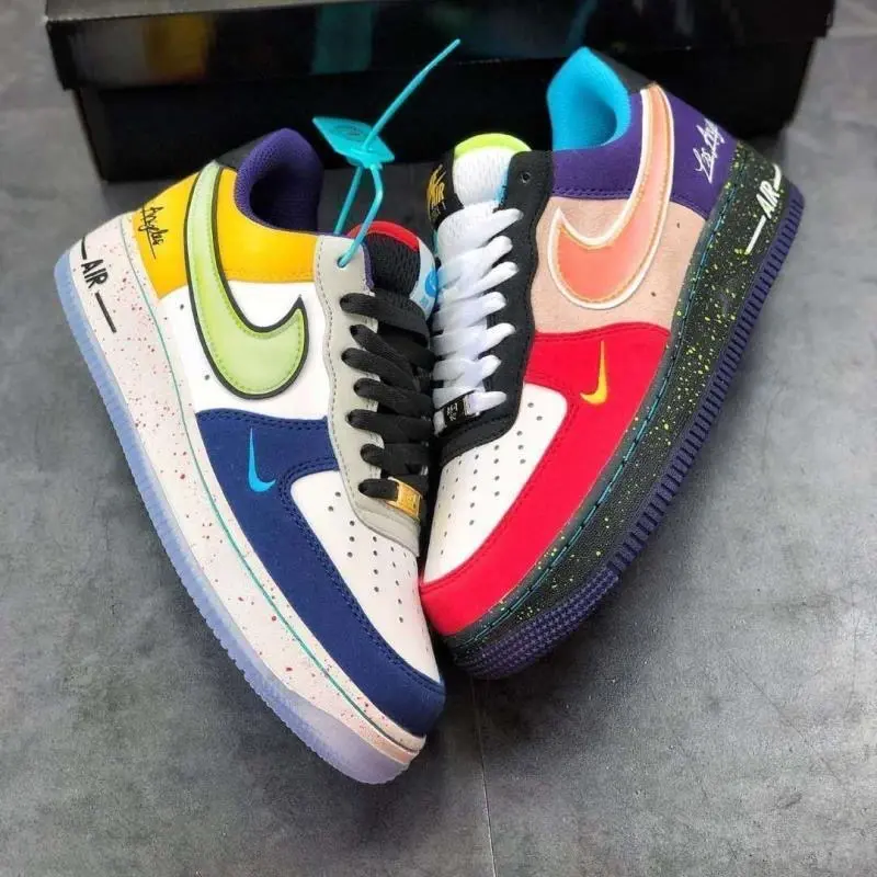 Vibrant Mismatched Patchwork Sneakers, Bold Multi-Tone Design Trendy Urban Street Trainers