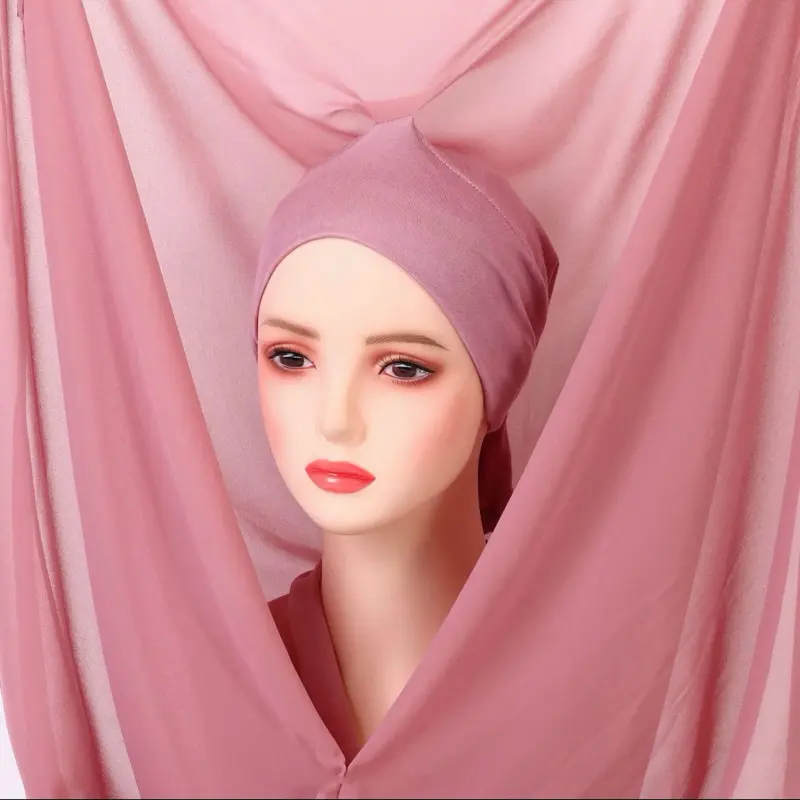 Magnetic Undercap Hijab – Soft, Comfortable Head Cover with Built-In Magnets, Secure Fit, No Pins Needed