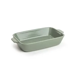 Small Stoneware Casserole Dish, 9 x 6 Inch