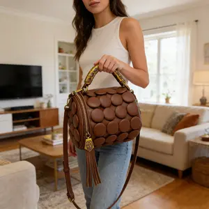 Women's Spherical Slanted Backpack, Crossbody & Shoulder Bag for Luggage & Daily Use