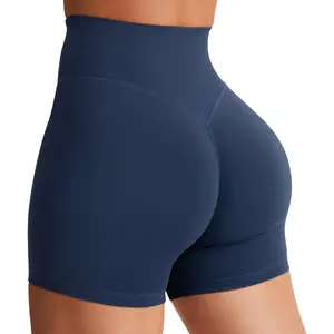 Women's Biker Shorts 3.6" /4.5" / 6" Workout Gym Shorts Craze High Waist Tummy Control Hidden Scrunch Running Yoga