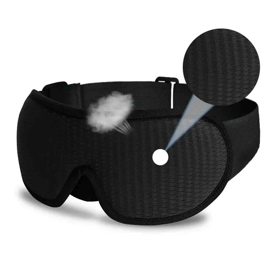 3D Sleeping Mask 100% Blackout Blindfold, Smooth Sleep Eye Mask, Eye Cover, Sleeping Aid for Travel, Comfortable & Effective Eyewear
