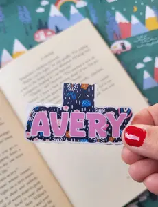 Handmade Personalized Name Magnetic Bookmark