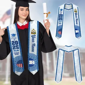 Customized Class of 2026 Honduras Graduation Sash, Honduran American Flag Stole, Graduation Gift