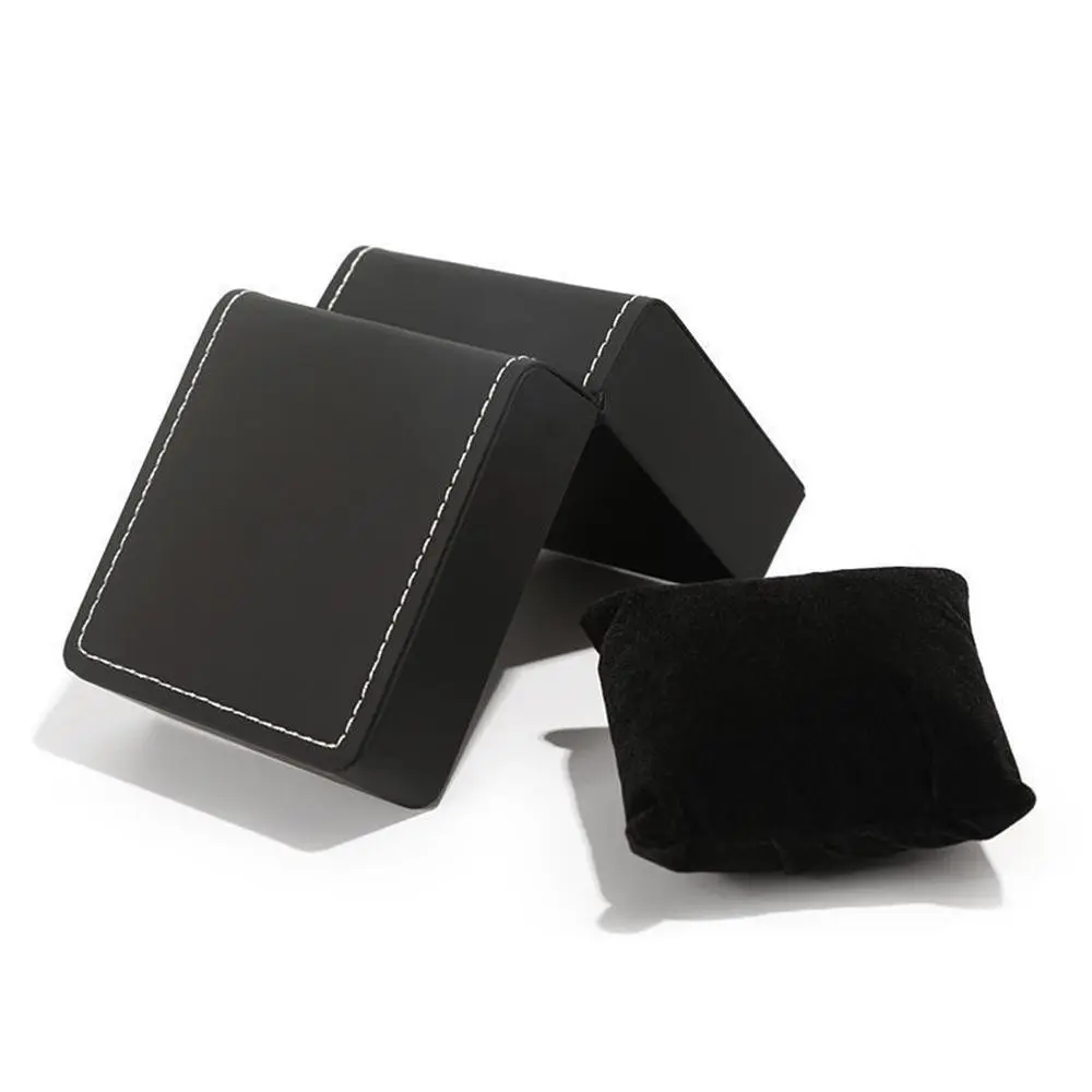 Luxury PU Leather Watch Storage Box, Watch Holder, Faux Fur Lining Protective Organizer, Durable Compact Display Case, Ideal for Men and Women Watch Enthusiasts, Watch Accessories