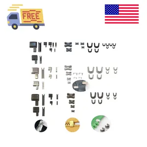 Metal Zippers Latch Slider Retainer Box 3 Color 4 Size #3#5#8#10 Zipper Repair Kit with Insertion Pin
