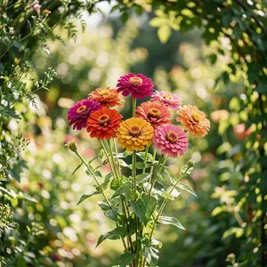 100 Zinnia Elegans Mixed Seeds for Planting - Heirloom Seed Blend for Home Garden