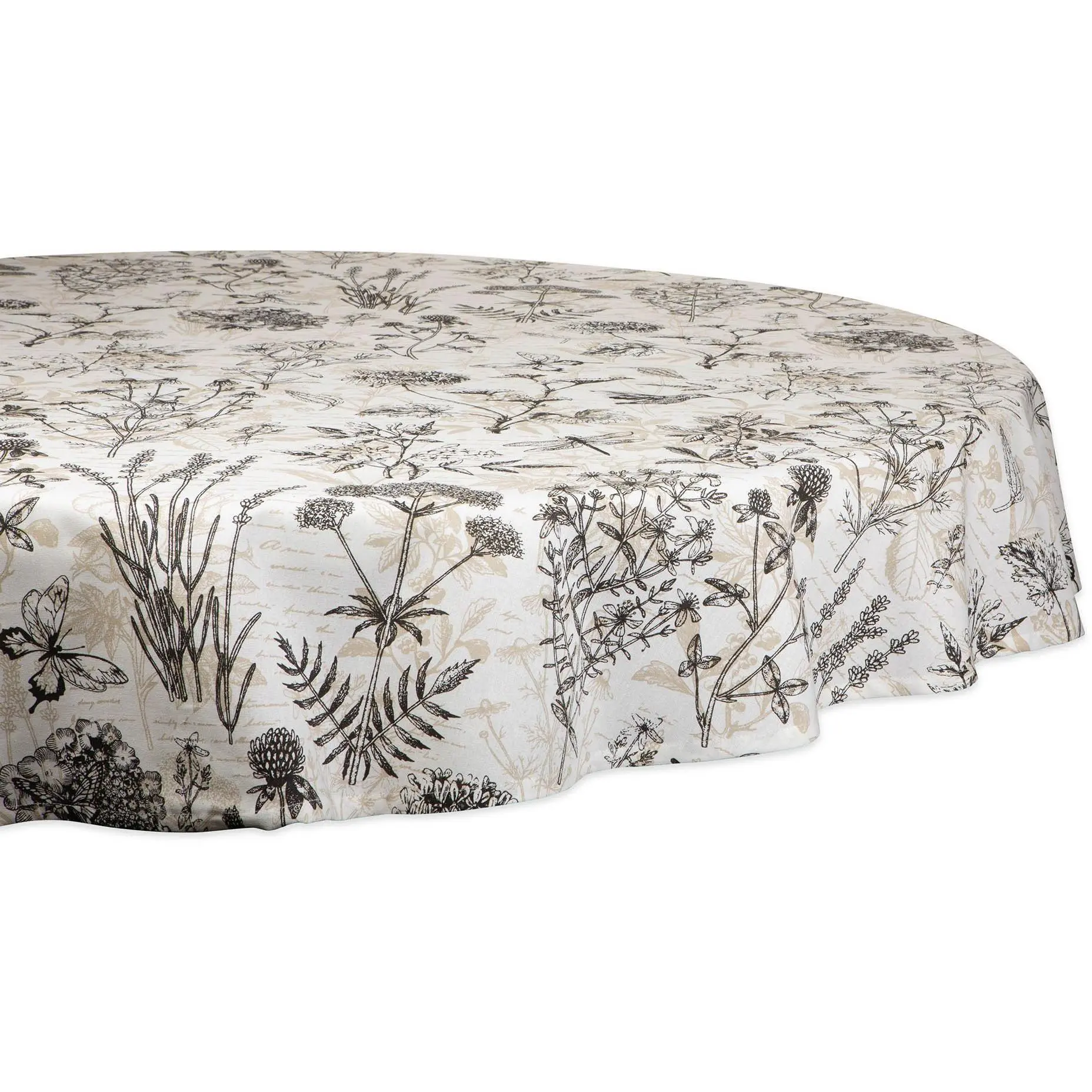 Design Imports Botanical Print Tablecloth 70" Round Design Imports Botanical Print Tablecloth 70" Round