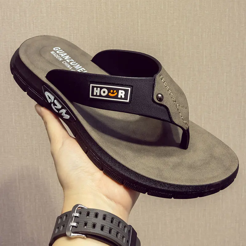 Men's Open-Toe Comfortable Casual Sandals - Lightweight Rubber Outdoor Sports Thong Flip Flops, Ideal for Father’s Day Gifts, Sandal, Lightweight Sandals