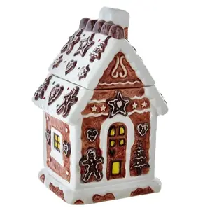 10.2" Gingerbread House Cookie Jar