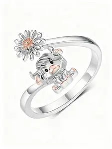 Highland Cow Jewelry Gift Ring, Simple Open Design, Cute Cow Ring, Highland Cow Jewelry, Women's Jewelry Gift, Christmas Gift, Birthday Gift