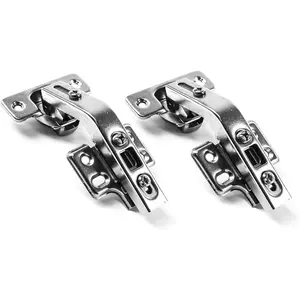 2 Pack (1 Pairs) 135° Lazy Susan Hinge, Full Overlay Concealed for Corner Kitchen Cabinet Replacement Hardware, Cupboard Folded, Folden Door