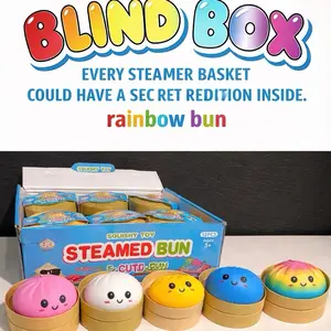 Squishy Dumpling Stress Balls for Adults, Dumpling Squishy Toys for Kids, Dumpling Fidget Sensory Toy, Squeeze Dough Ball Stress Relief Toy, Stretchy Stress Ball Squish Toys