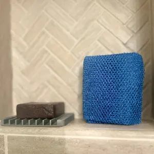 Net Bath Sponge Essential Luxury Lather Exfoliating Cleansing Gentle Reusable Pink Blue Purple Black