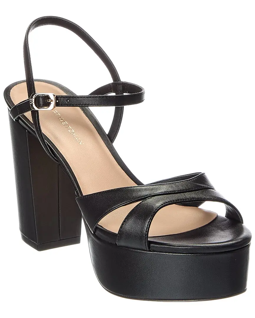 Stuart Weitzman Maia Leather Platform Sandal