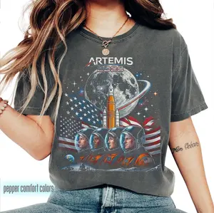 Artemis II 2026 Rocket Launch  T-Shirt, Future Moon Mission Tee, Space Exploration Science Gift