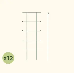 Vego Garden FlexGrow Modular Cage Trellis System - 12 Panels for Plant Support and Growth Enhancement