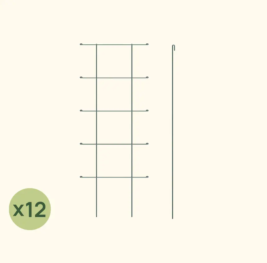 Vego Garden FlexGrow Modular Cage Trellis System - 12 Panels for Plant Support and Growth Enhancement Vego Garden FlexGrow Modular Cage Trellis System - 12 Panels for Plant Support and Growth Enhancement