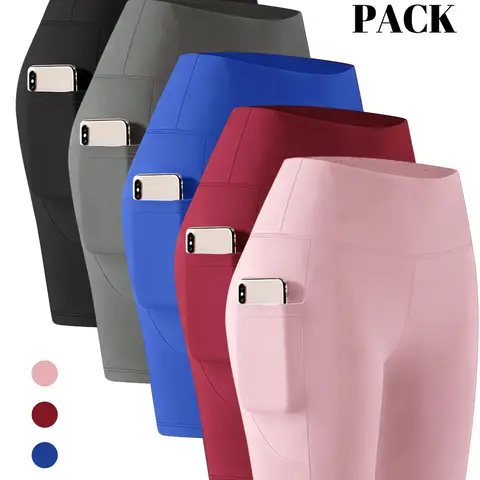 Women' High Waisted Quick-Dry Squat-Proof Yoga Shorts - 3 Inch Workout Gym Running Shorts with Elastic Waistband, Training, Fitness, Cycling & Running Gym Pants with Double-Sided Pockets, Abdominal Compression, Soft High-Elasticity for all-Season workout