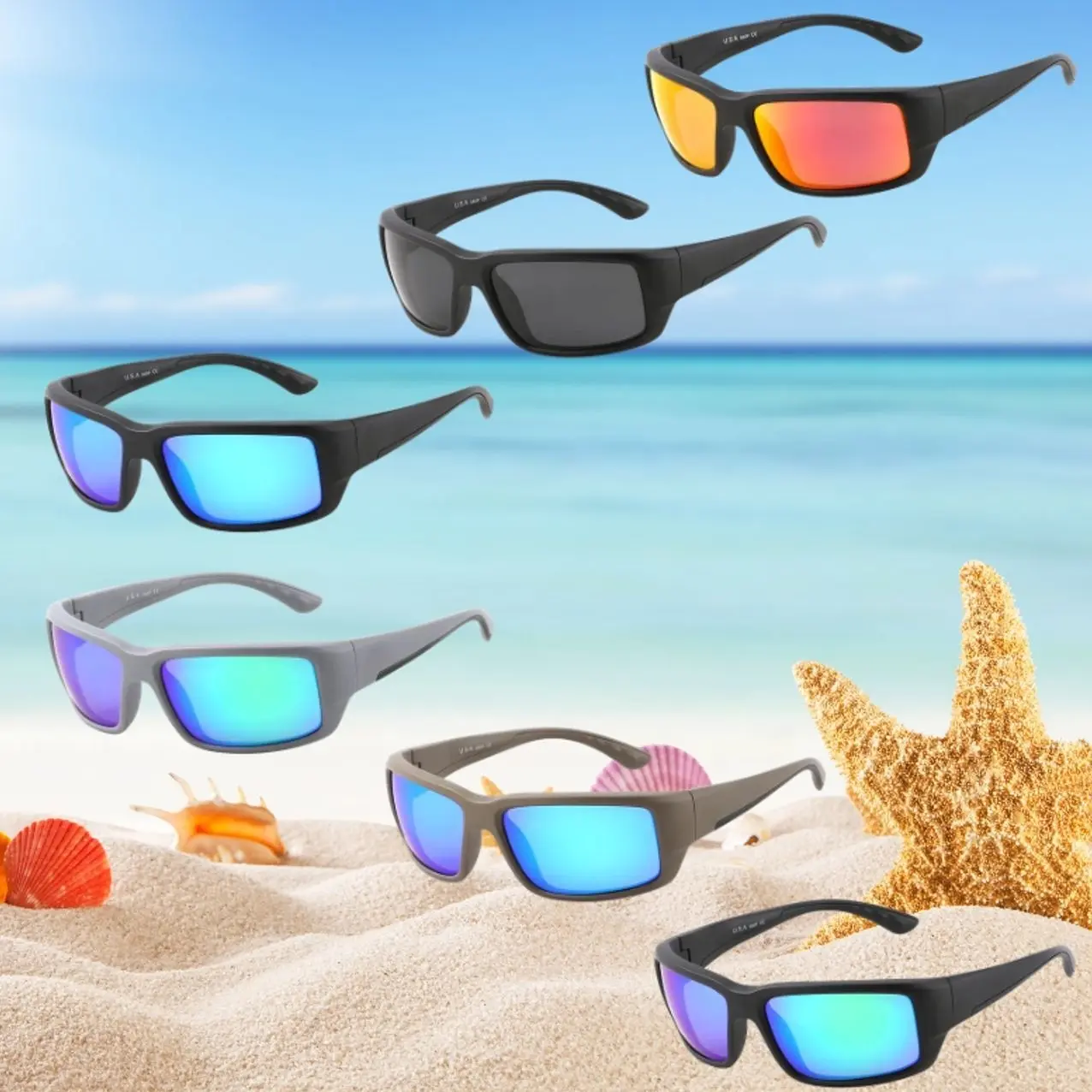 Fantail Future Tech Polarized Sunglasses Fashion Outdoor UV400 Protective Eyewear for Daily Wear