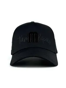 " TAMAULIPAS "  Signature Embroidered & Metal Cap ( Black / Black )