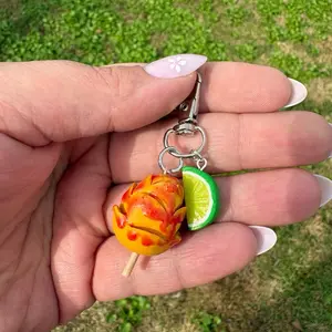 Mango with Lime / Earrings or Keychain