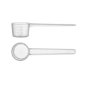 2-Pack 5 Gram Clear Measuring Scoops with 2/3/4 Gram Marks for Creatine, Protein Powder, Supplements, Cooking & Liquids | Food-Grade, BPA-Free PP Material, Safety Standards Compliant