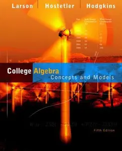 USED-College Algebra: Concepts and Models by Larson, Ron (Hardcover)