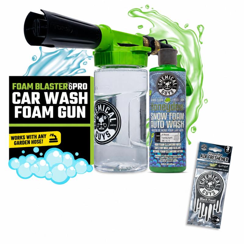 CHEMICAL GUYS TORQ Foam Blaster 6 Pro Bundles - Foam Wash Gun, Quick Connect, Soap Cannon with Adjustable Nozzle, Snow Foam, Efficient Car Cleaning, Detailing Products, Car Detailing, Car Cleaning Kit, Foam Cannon Automotive, Car Wash Set, Foam Cleaner Sp from Chemical Guys